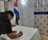 Cubanos en Panamá manifiestan apoyo incondicional a Venezuela (+Foto)