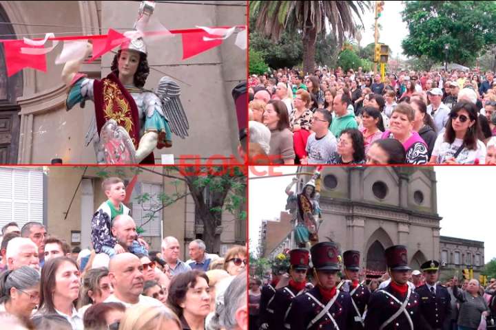 Procesión en honor a San Miguel Arcángel: el Patrono de Entre Ríos recorrió las calles