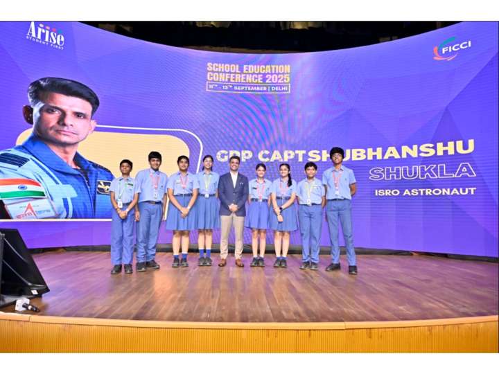 Gaganyatri Shubhanshu Shukla visits ARISE School Education