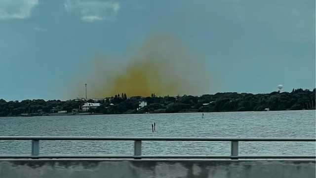 Palm Bay Fire Rescue says orange vapor seen Monday afternoon is 'harmless'
