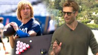Glen Powell Breaks Down 'Chad Powers' Transformation During Chaotic Beer Pong Match With Co
