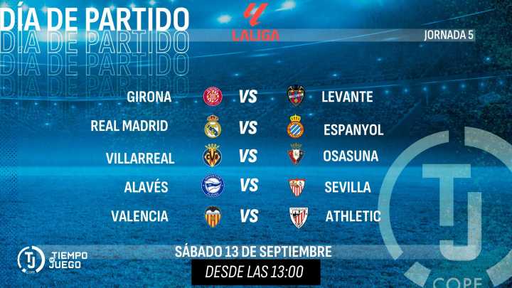 Sigue en directo Tiempo de Juego este sábado desde las 13:00h con el Real Madrid