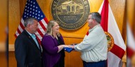Congresswoman Kat Cammack replaces flags stolen from Newberry Veterans’ Memorial