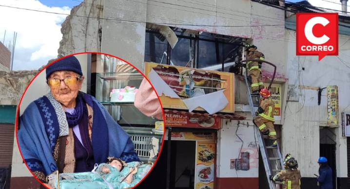 Huancayo: Incendio afecta casas de más de 100 años y anciana se aferra a “Niño Jesús” para salvarse