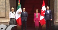 Recibe Sheinbaum a Mark Carney, primer ministro de Canadá en Palacio Nacional