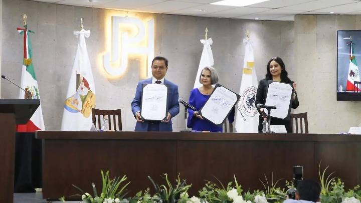 Congreso y Poder Judicial de Hidalgo firman convenio para mejorar a servidores públicos
