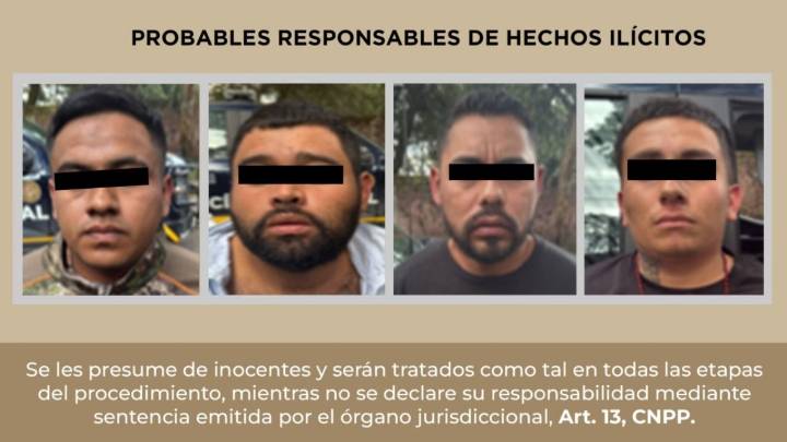 Capturan a presuntos miembros del Cártel Jalisco Nueva Generación, poseían autos de alta gama en el Estado de México
