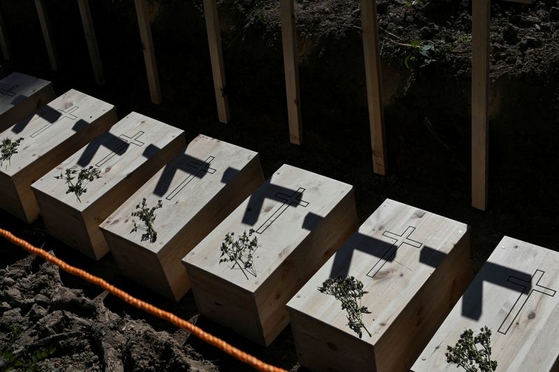 Poland buries wartime remains in western Ukraine as part of reconciliation