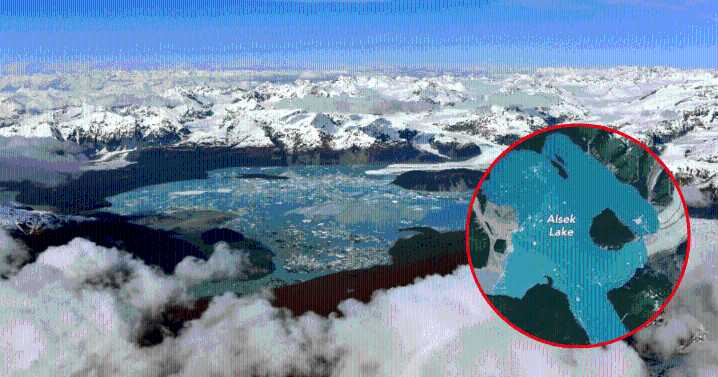 Glaciar de Alaska se derrite y la NASA descubre una isla oculta bajo el hielo