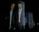 Cuatro arrestados tras la proyección de fotos de Trump y Epstein en el Castillo de Windsor, Reino Unido