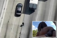 LA assault suspect plays freeway Frogger to evade arrest: video