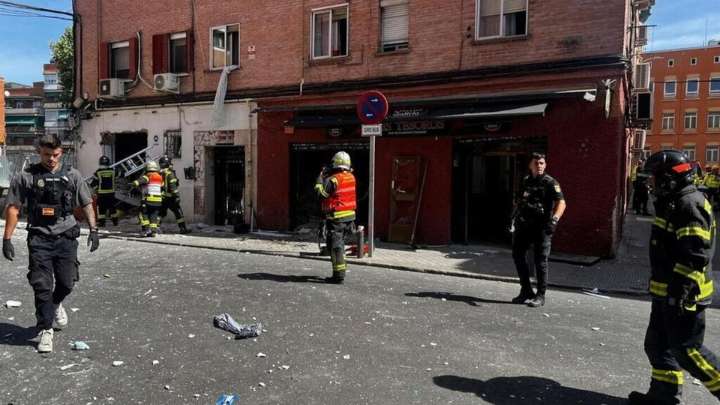 25 personas heridas por la explosión de un bar en Madrid