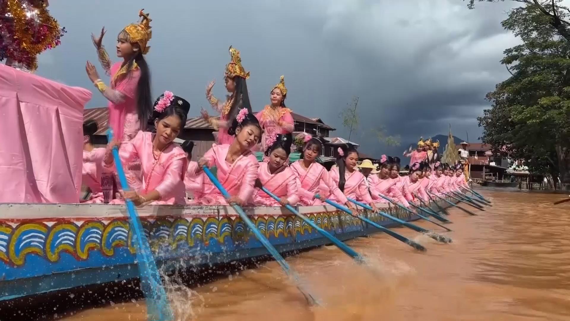 Spectacular Myanmar lake festival raises spirits, months on from huge earthquake