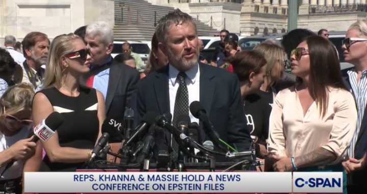 Survivors rally to support Massie, Khanna effort to release Epstein files