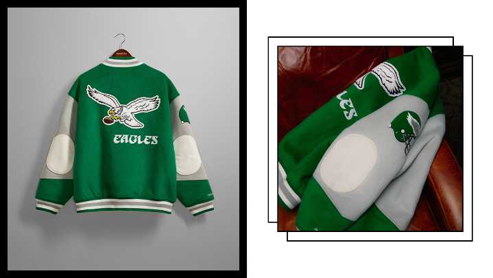 Princess Diana Eagles Jacket: Mitchell & Ness Varsity Jacket​ for Sale
