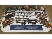 Border officers seize 48 guns, 17,000 rounds of ammo in Windsor raid