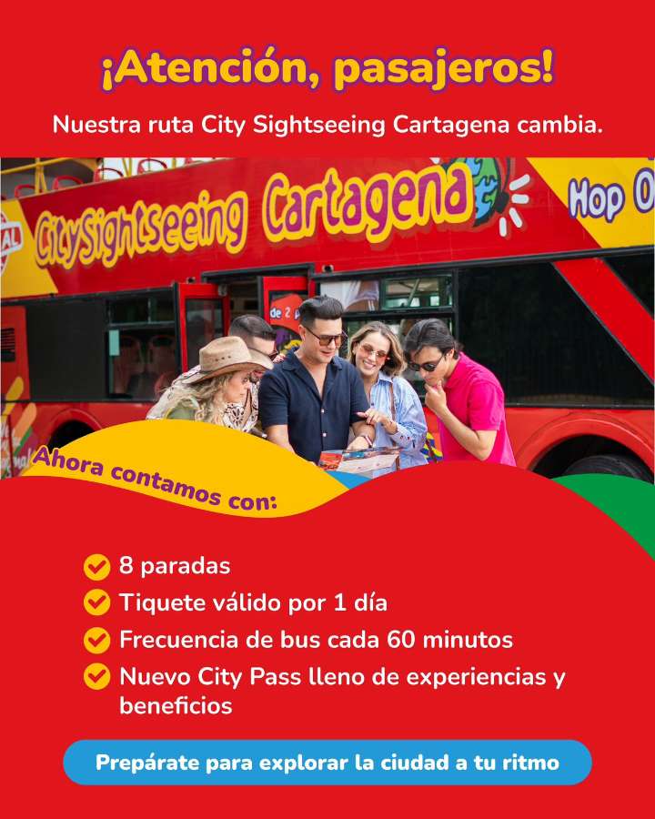 City Sightseeing Cartagena modifica su ruta actual