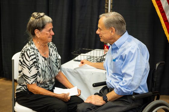 Texas Governor Delivers Strait To The Heart Funds To Concho Valley Flood Victims