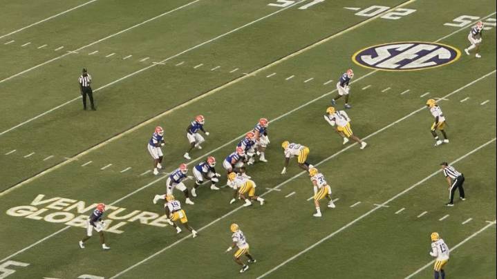 LSU leads Florida 13-10 at halftime