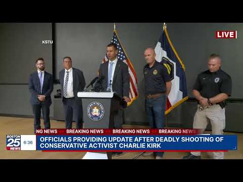 Officials providing update after deadly shooting of conservative activist Charlie Kirk