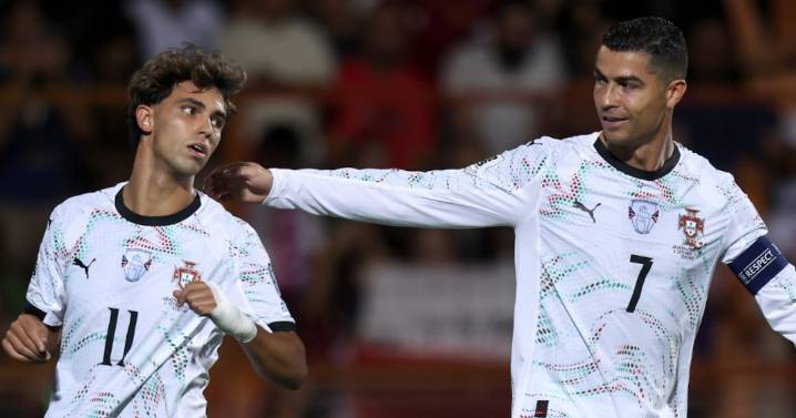 Así fue el tremendo GOLAZO de Cristiano Ronaldo fuera del área para llegar a 140 goles con Portugal (VIDEO)