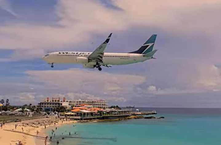 WestJet flight from Toronto experiences hard landing, skids on the runway in Saint Martin