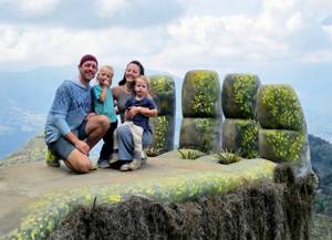Family of four traveling the world on a $40