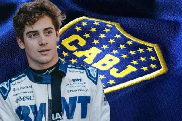 Franco Colapinto se muestra feliz con la camiseta de Boca Juniors