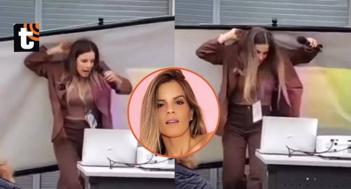Ale Baigorria sufre aparatoso accidente durante charla: le cae pizarra en la cabeza y lo atribuye a las ‘malas vibras’ La ‘Gringa de Gamarra’ vivió un tenso momento cuando una pizarra cayó sobre su ca