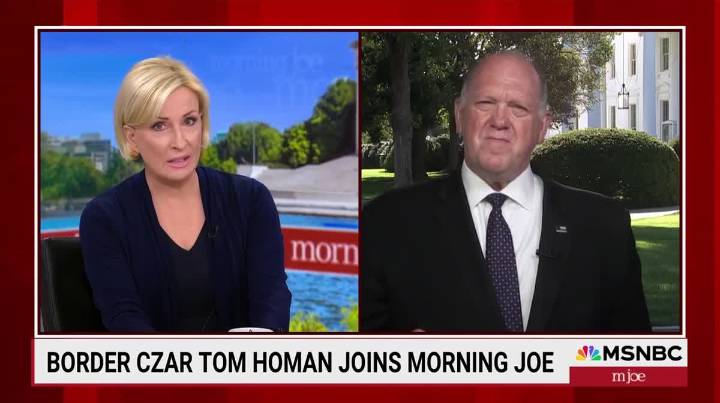 Mika Brzezinski Confronts Tom Homan About Disappearing People During ICE Raids
