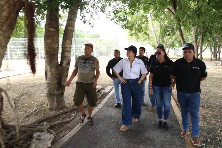 Estefanía Mercado recorre colonias y resuelve problemas de inmediato