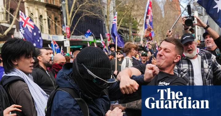 March for Australia anti-immigration demonstrators clash with counter