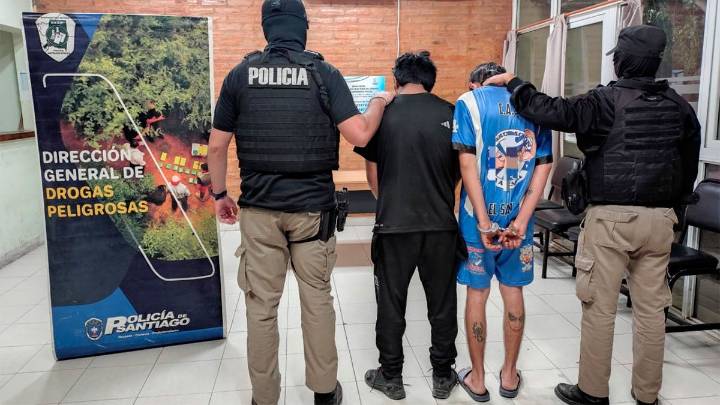 Desbarataron tres puntos de venta de drogas en Quimilí: dos detenidos y millonario secuestro