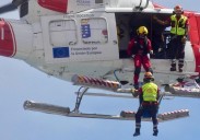 Rescatado en helicóptero un senderista en el Teide