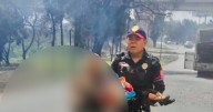 ‘Yo sentí que se me moría’: Policía Sergio Soriano que ayudó a abuelita y a nieta en explosión de pipa
