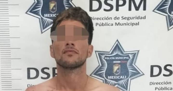 Agresivo sujeto detenido por dañar la puerta de una farmacia