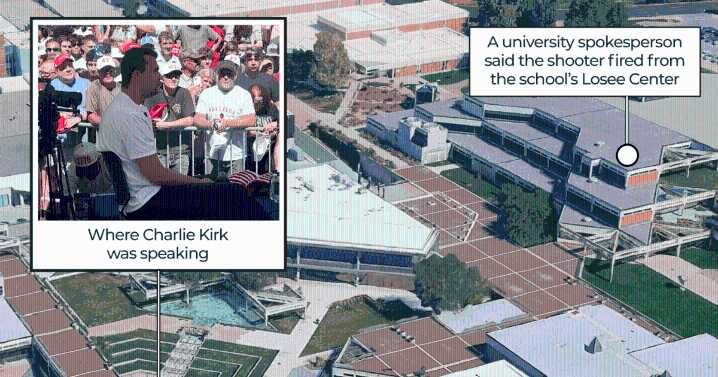 When and where Charlie Kirk was shot: A visual timeline