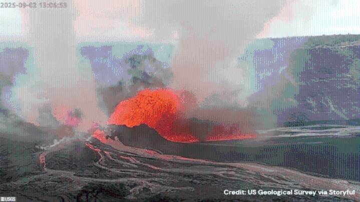 LOOK: 'Volnado' forms near Hawaii's Kilauea volcano