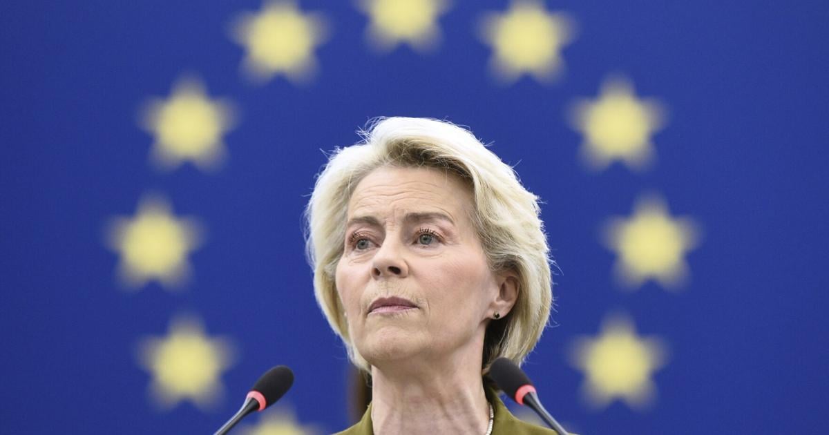 EU commission president seeks sanctions, partial trade suspension against Israel over war in Gaza