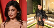 Kylie Jenner Lets Her Abs Peek Out as She Shows Off Her Long Legs in Miniskirt for Night Out: Photos