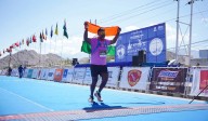 In yet another achievement Telangana cop Pilli Raju finishes world’s highest Ladakh Marathon