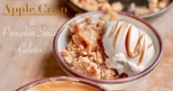 Apple Crisp & Pumpkin Spice Gelato