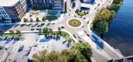 Goodbye traditional intersection, hello roundabout. Traffic-calming measure proposed for busy Easton street.