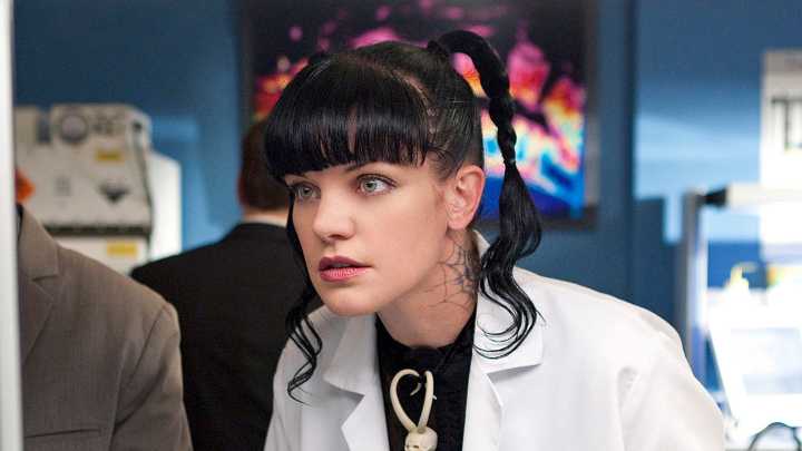 NCIS' Pauley Perrette ditches signature pigtails and lab coat for casual look as she's seen 7 years after quitting show