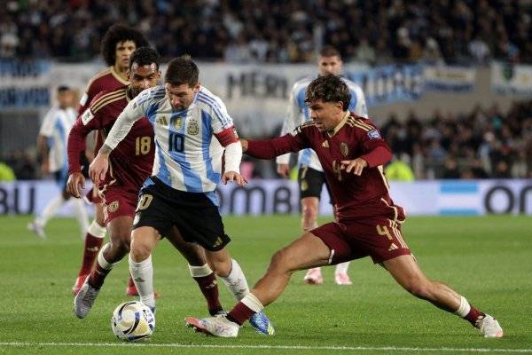Messi tuvo una de las llegadas más claras de Argentina ante Venezuela