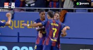 ¡Llegó el primero! Gol de Fermín López para el 1-0 de Barcelona vs. Valencia