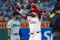 Phillies’ Kyle Schwarber pads NL lead with 55th, 56th homers