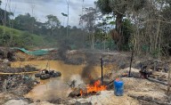Capturan a siete en Caquetá y destruyen maquinaria de minería ilegal del GAO