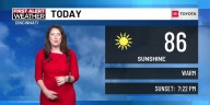 Warm and dry air sticks around