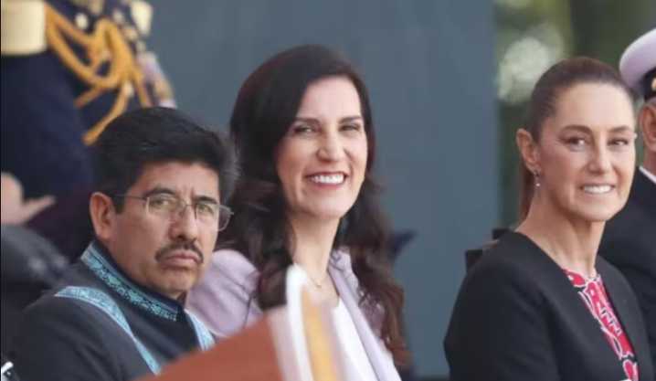 Kenia López Rabadán responde a ‘desaire’ de Hugo Aguilar en evento de Sheinbaum
